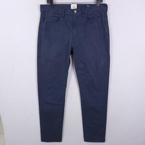 Flint and Tinder Pants Mens 32x32 Navy Blue Tapered Fit Stretch Casual Chino